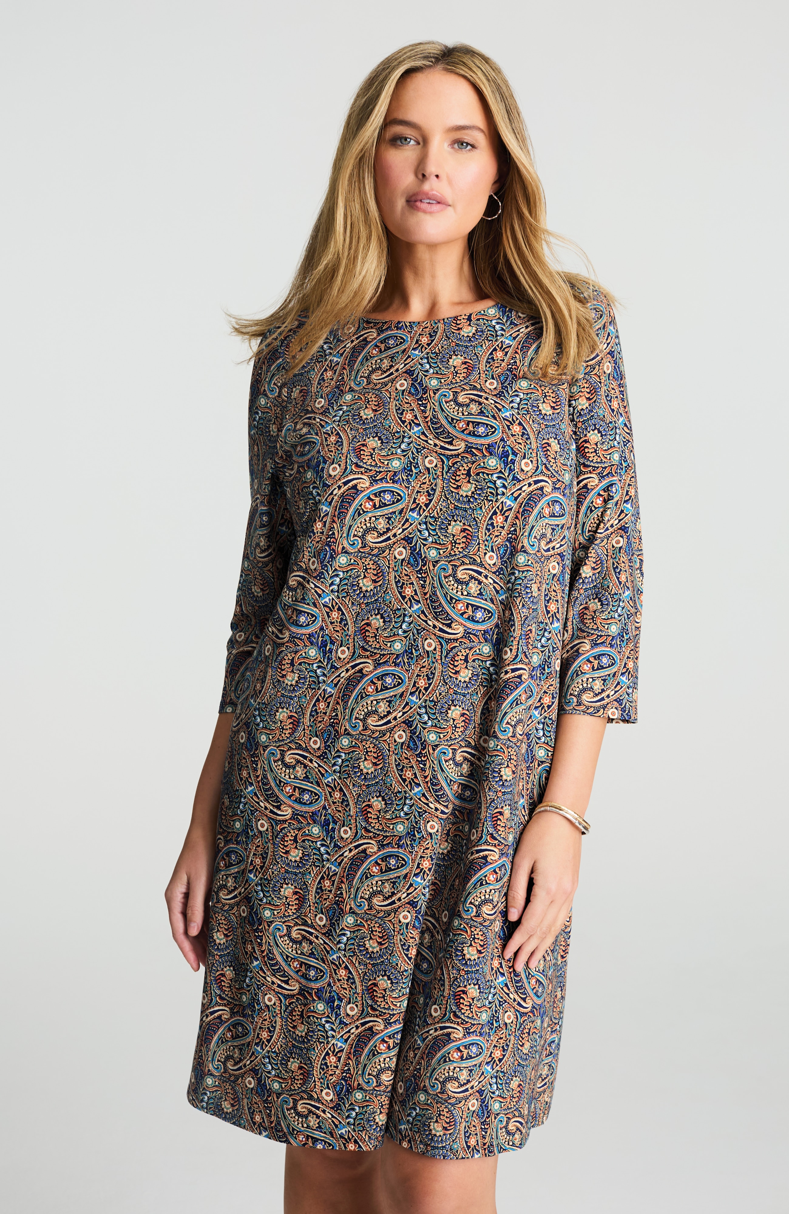 wearever knit pleat-back dress