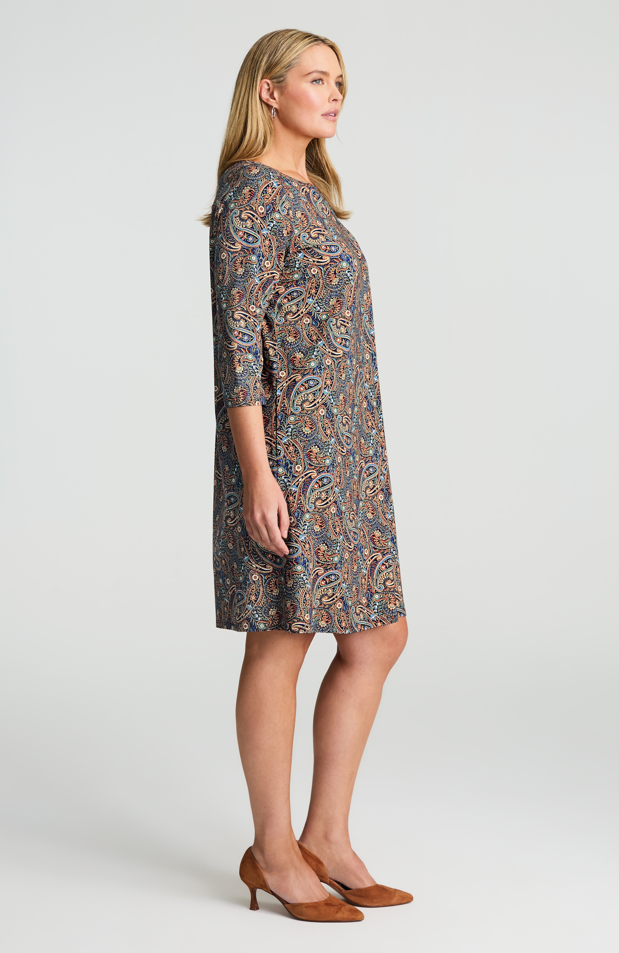 wearever knit pleat-back dress
