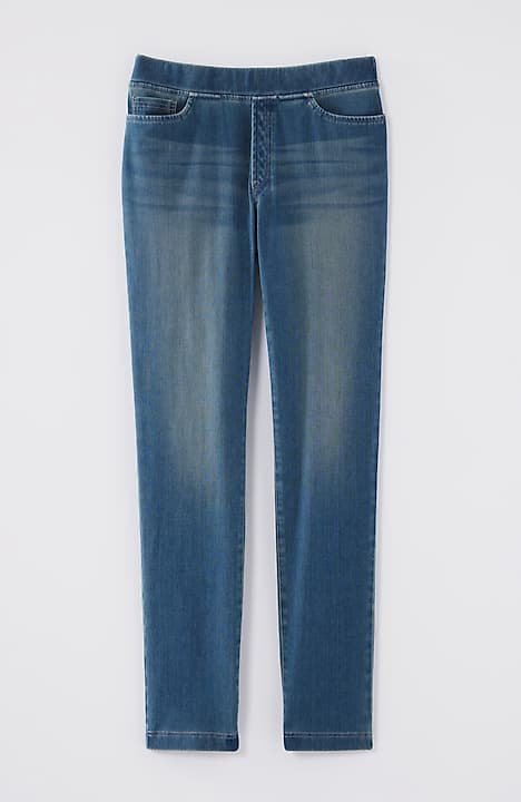 pure jill 5-pocket knit jeans