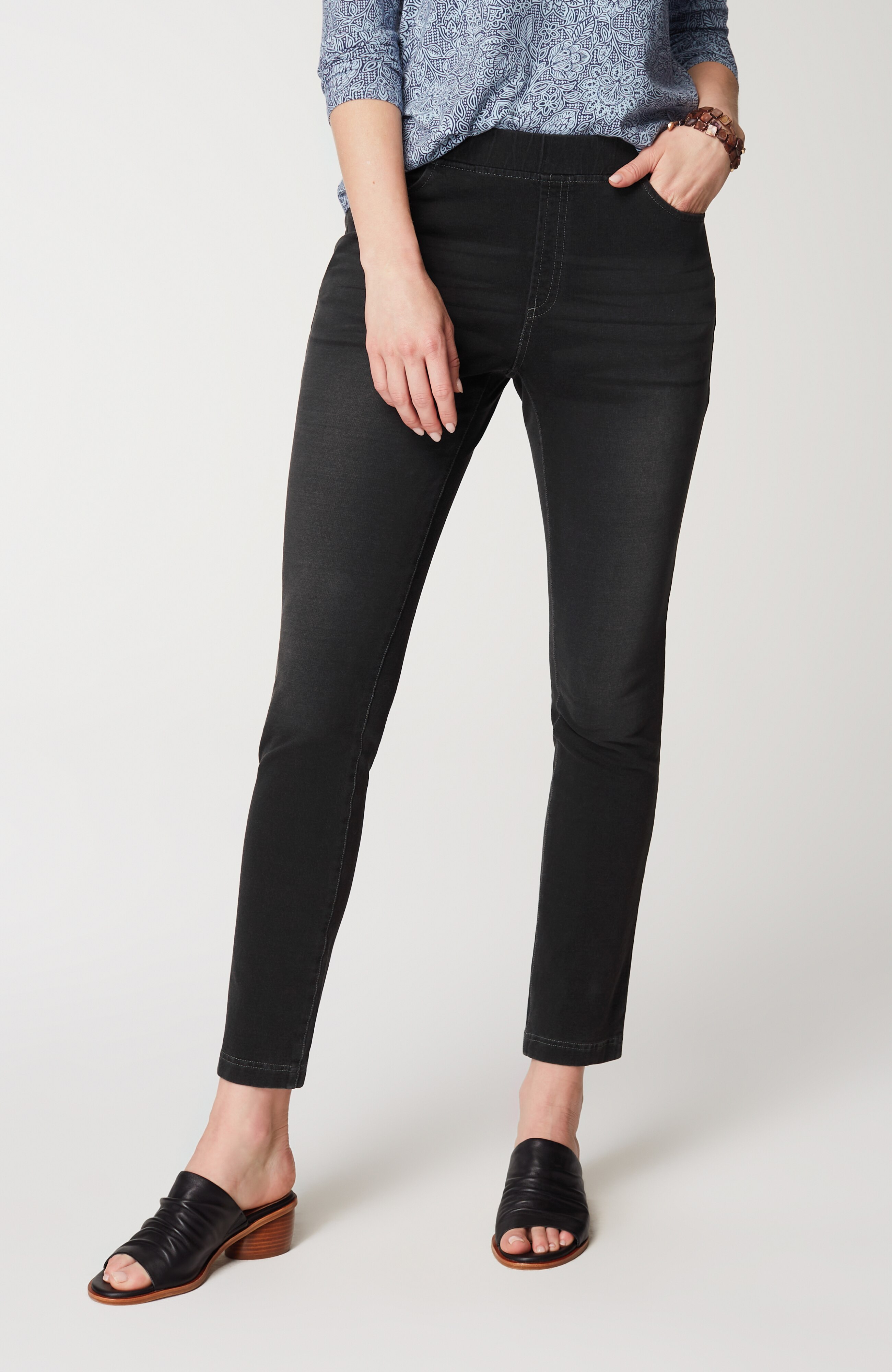 pure jill 5-pocket knit jeans