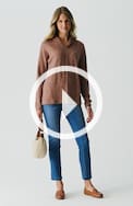 pure jill 5-pocket knit jeans