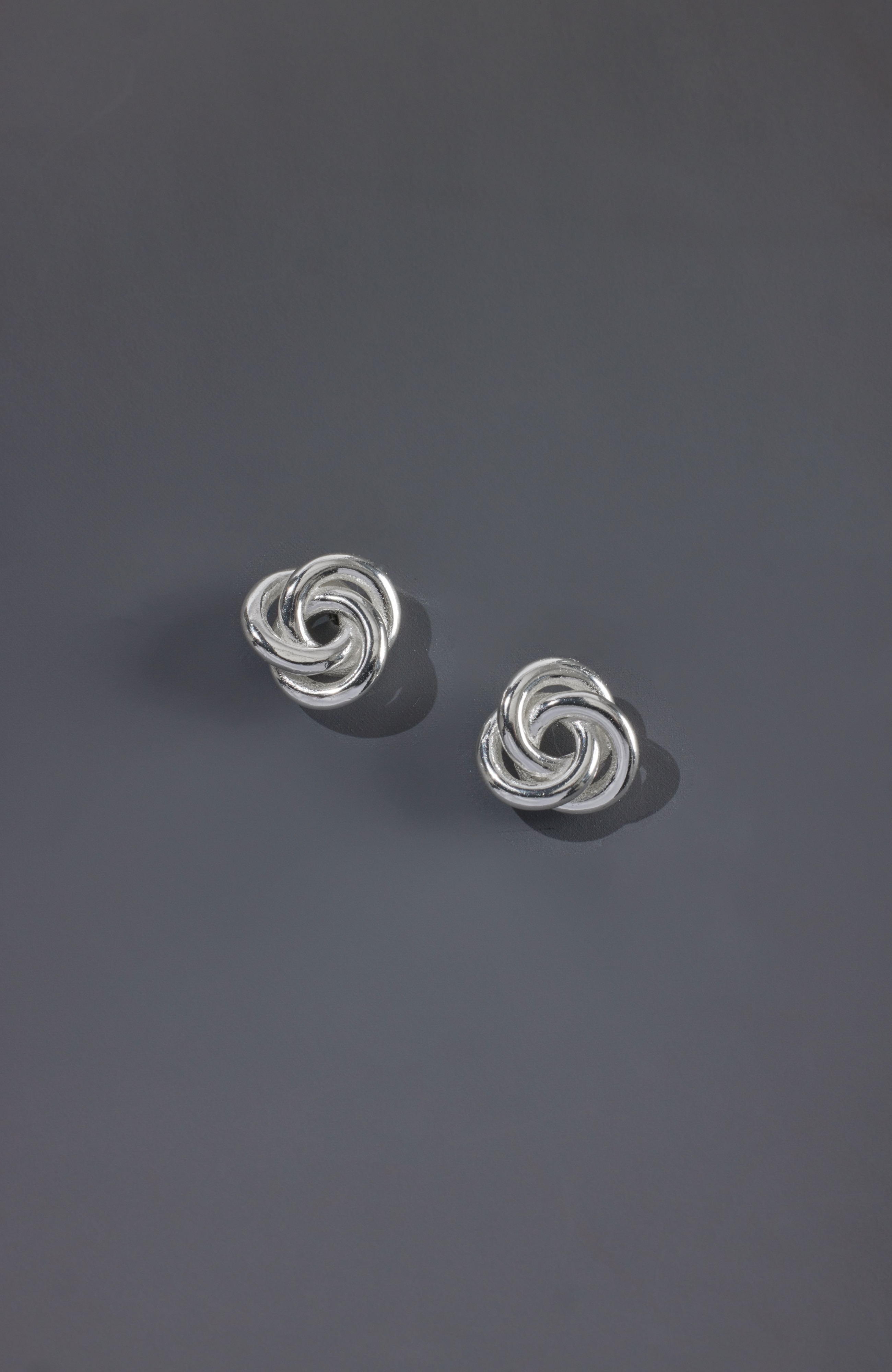 sterling silver knot earrings