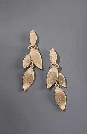 Image for Modern Metals Leaf Earrings