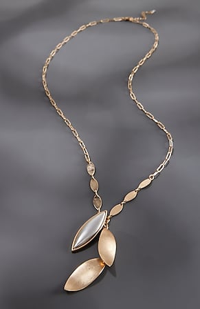 Image for Modern Metals Leaf Necklace