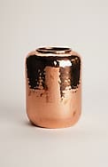 elements small hammered-copper vase