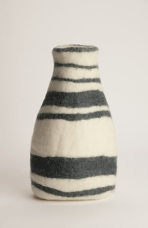 Image for Elements Striped Felt Vase