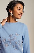 climbing vines jacquard sweater