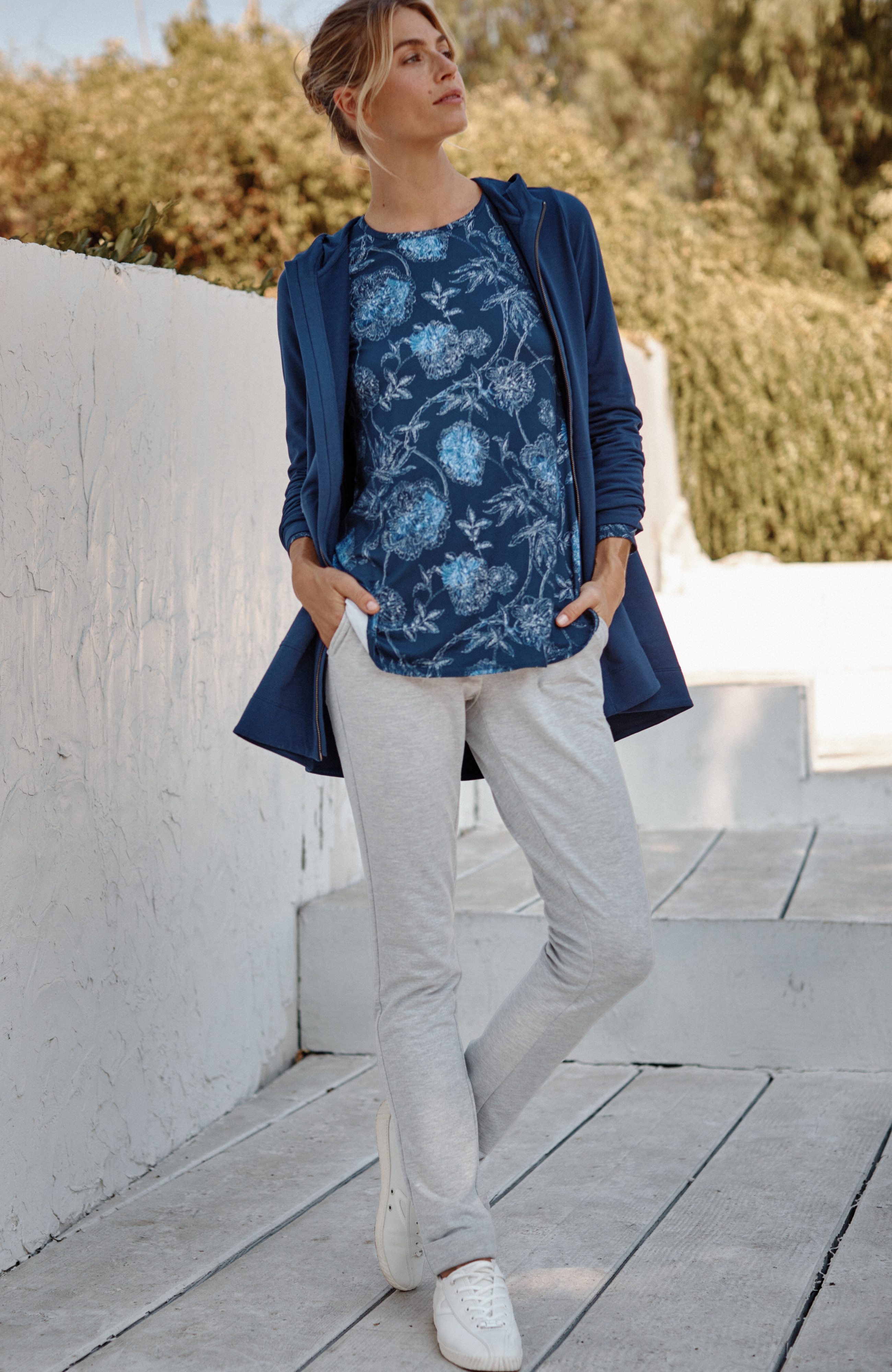 fit elevate terry cuffed pants