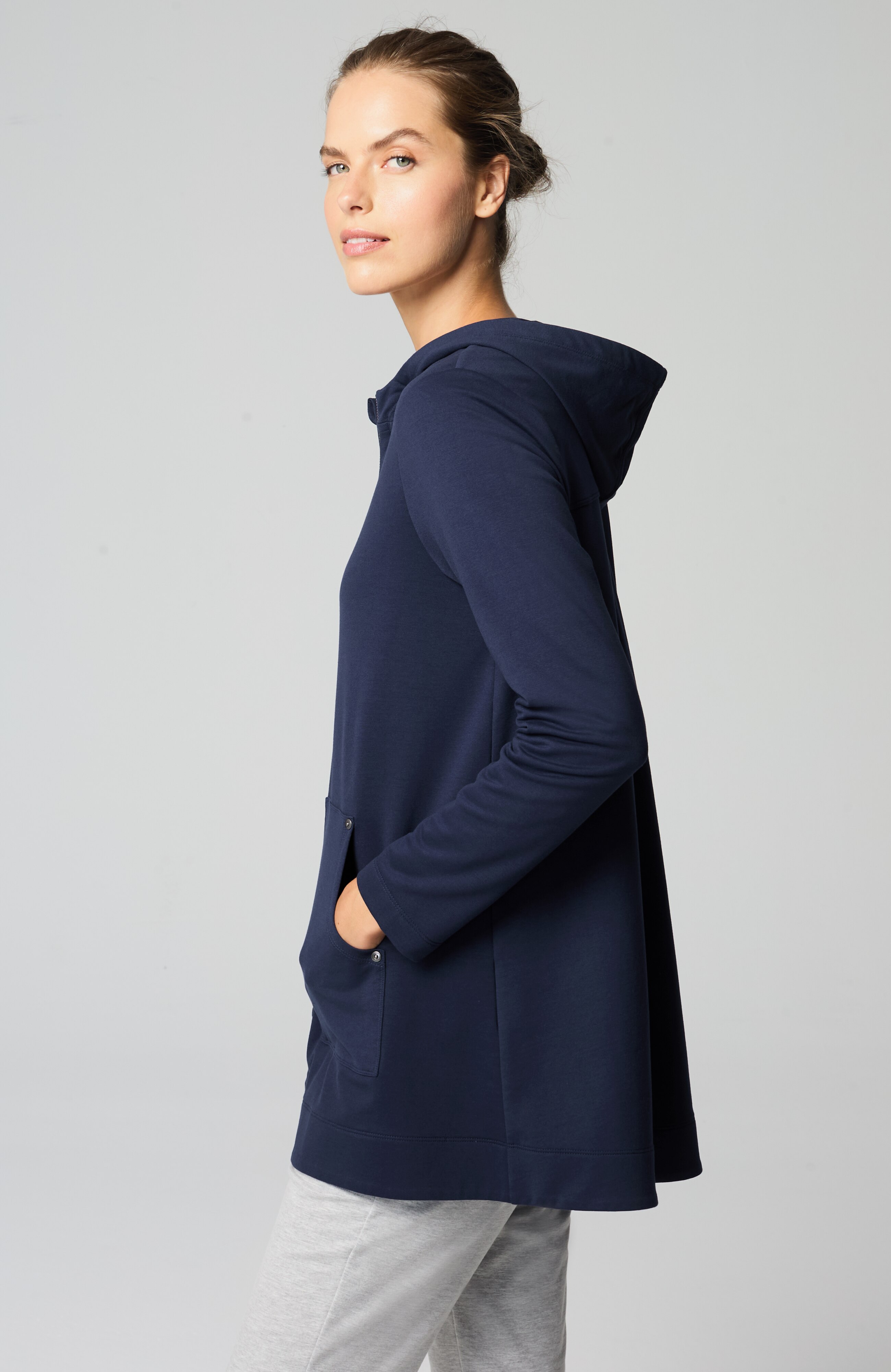 Fit Elevate Terry Knit Patch-Pocket Jacket | JJill