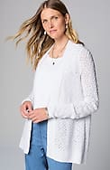 light textured high-low cardi