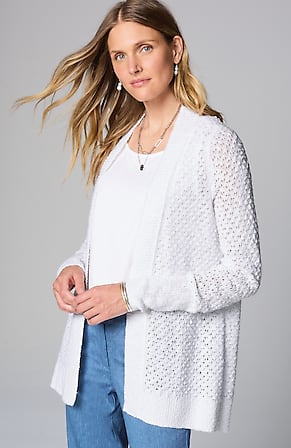 Image for Light Textured High-Low Cardi