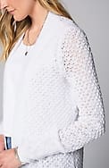 light textured high-low cardi
