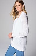 light textured high-low cardi