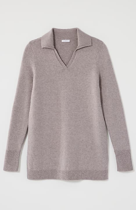 pure jill collared sweater tunic