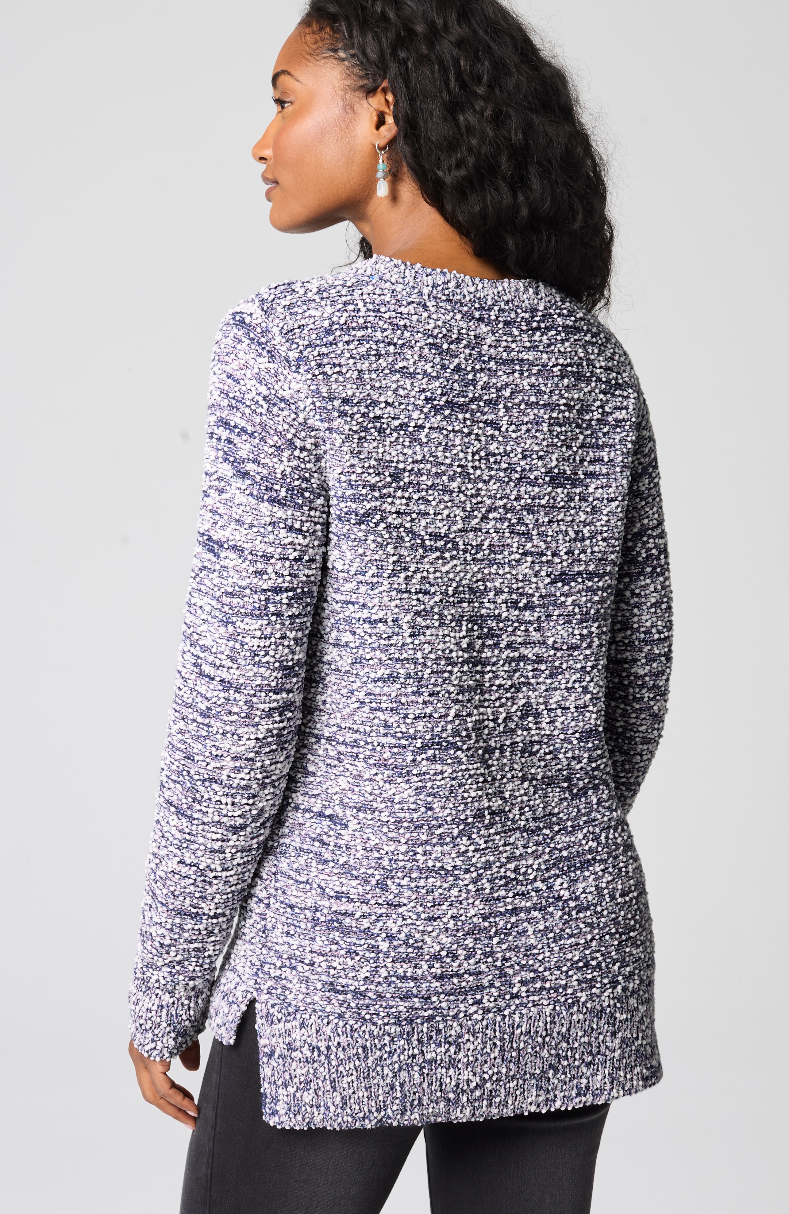 PURE JILL MIXED-YARN PULLOVER SWEATER | JJill