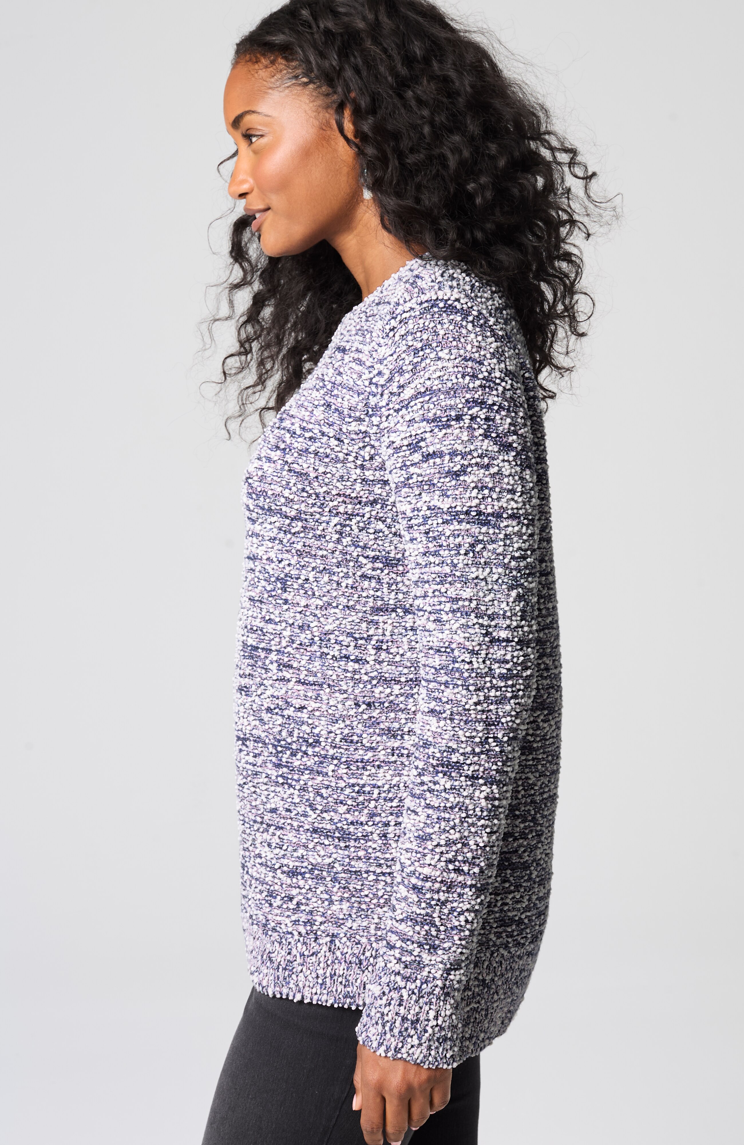 PURE JILL MIXED-YARN PULLOVER SWEATER | JJill