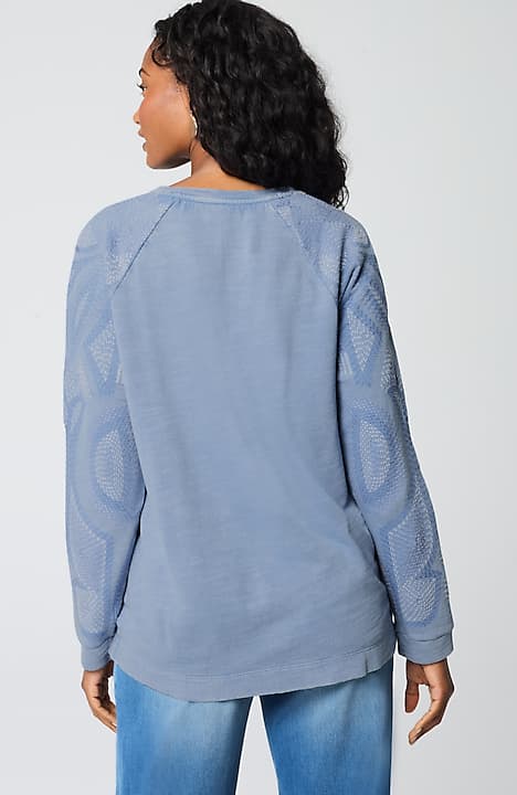 pure jill organically grown cotton sweatshirt
