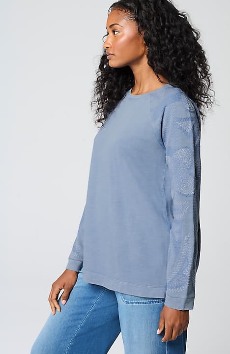 pure jill organically grown cotton sweatshirt