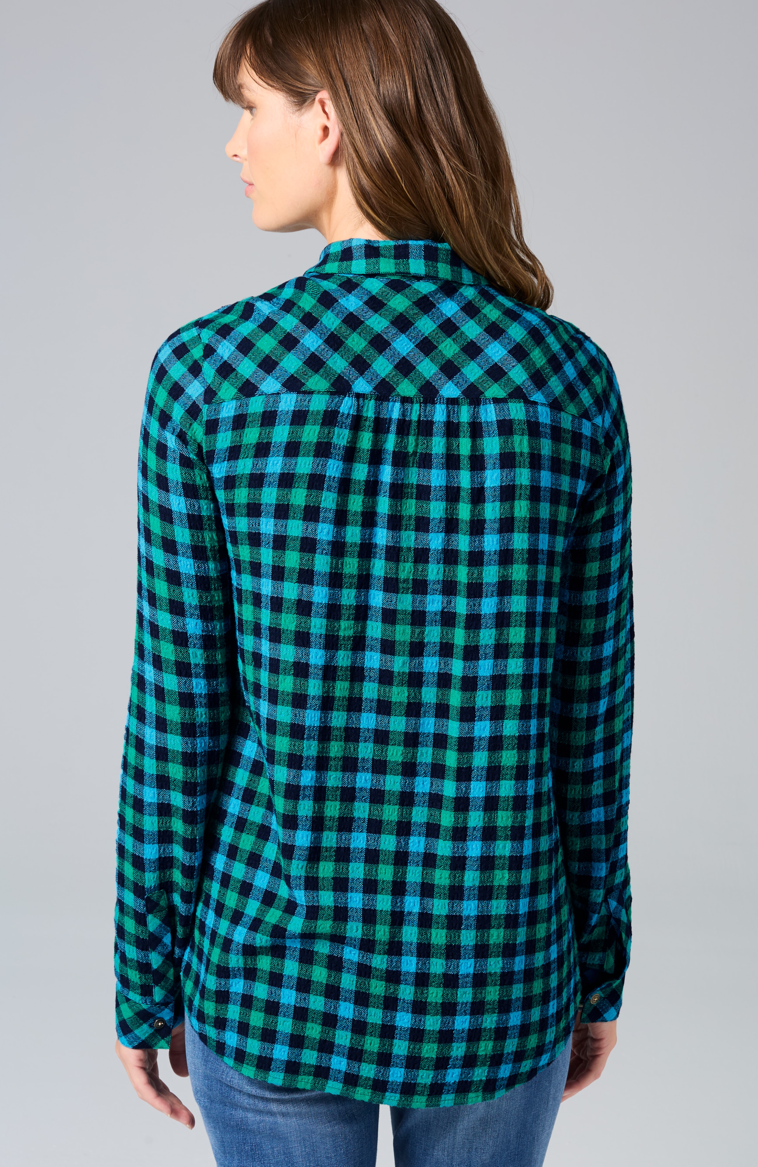 soft-textured plaid popover