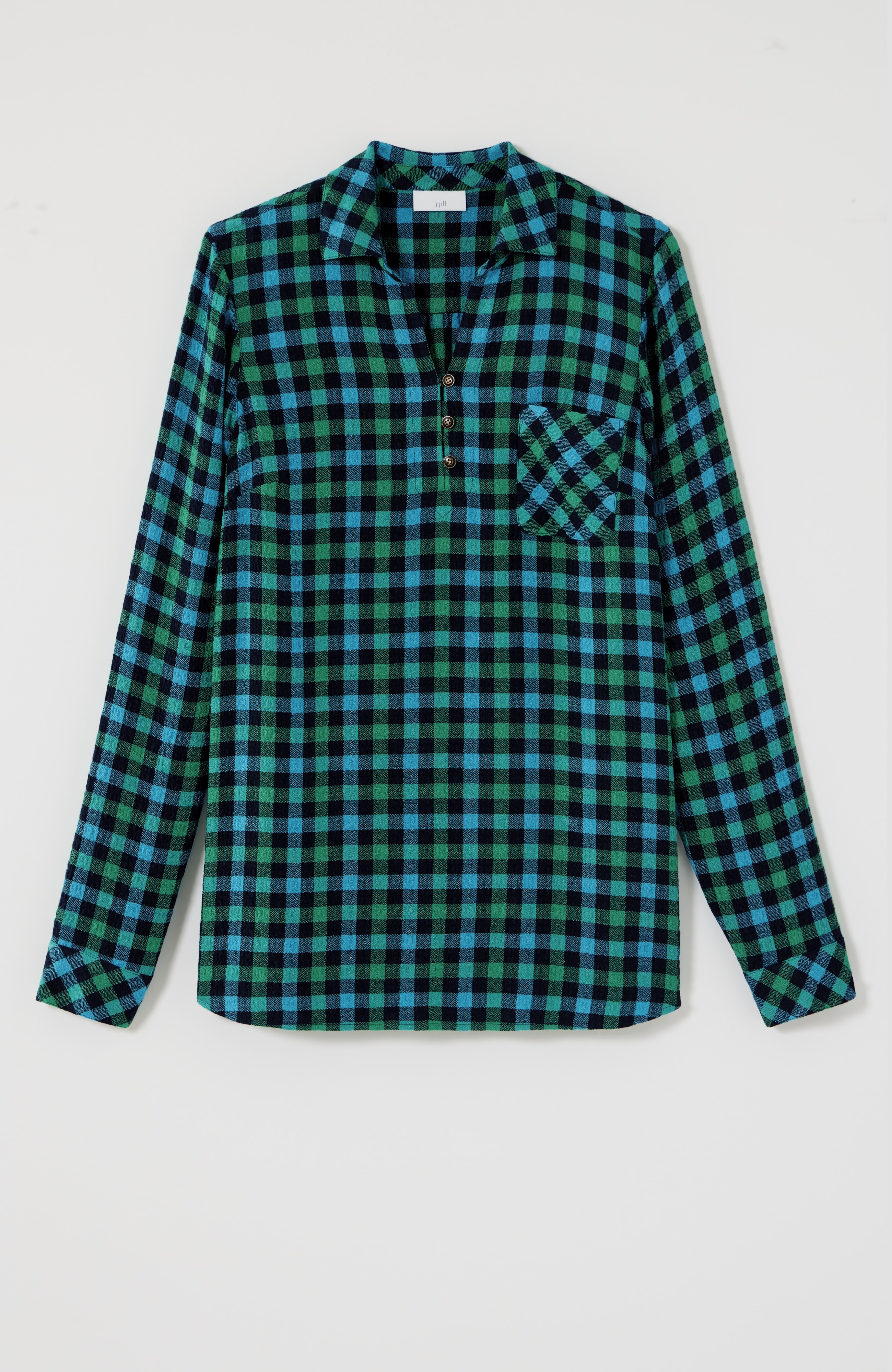 soft-textured plaid popover