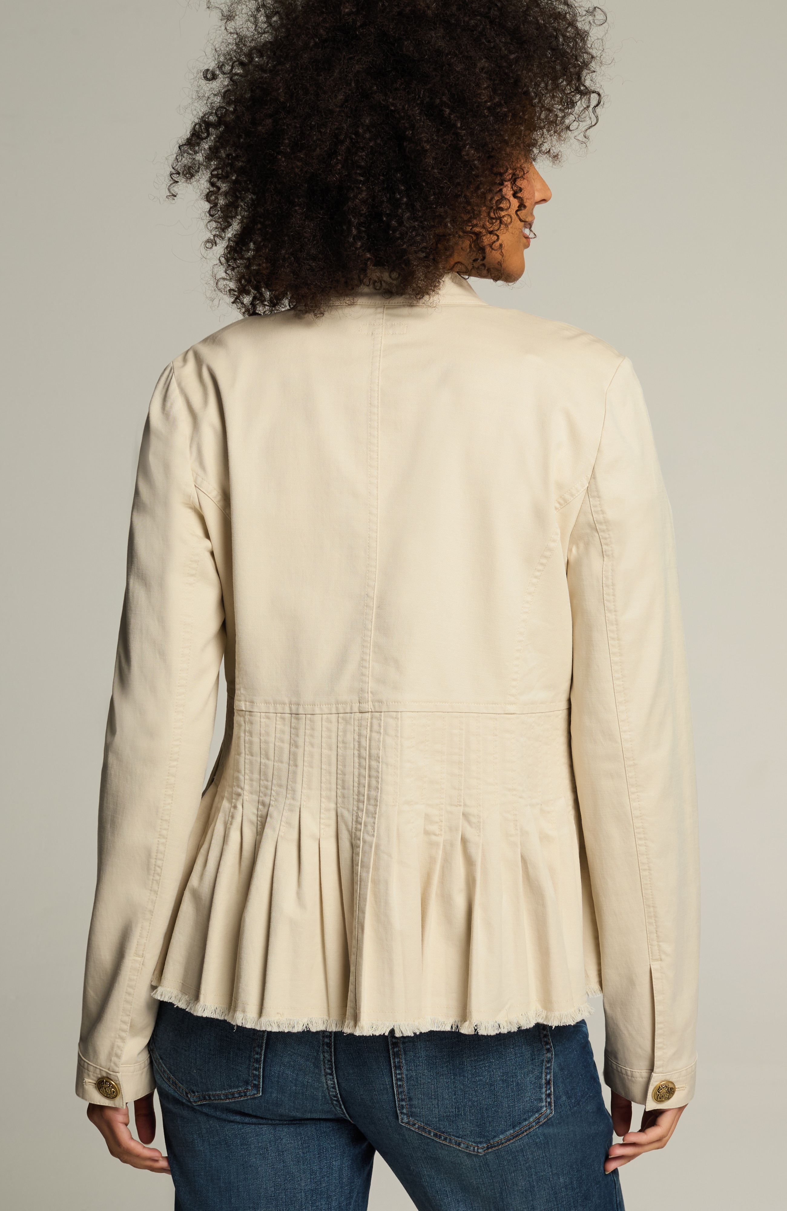 military peplum jacket