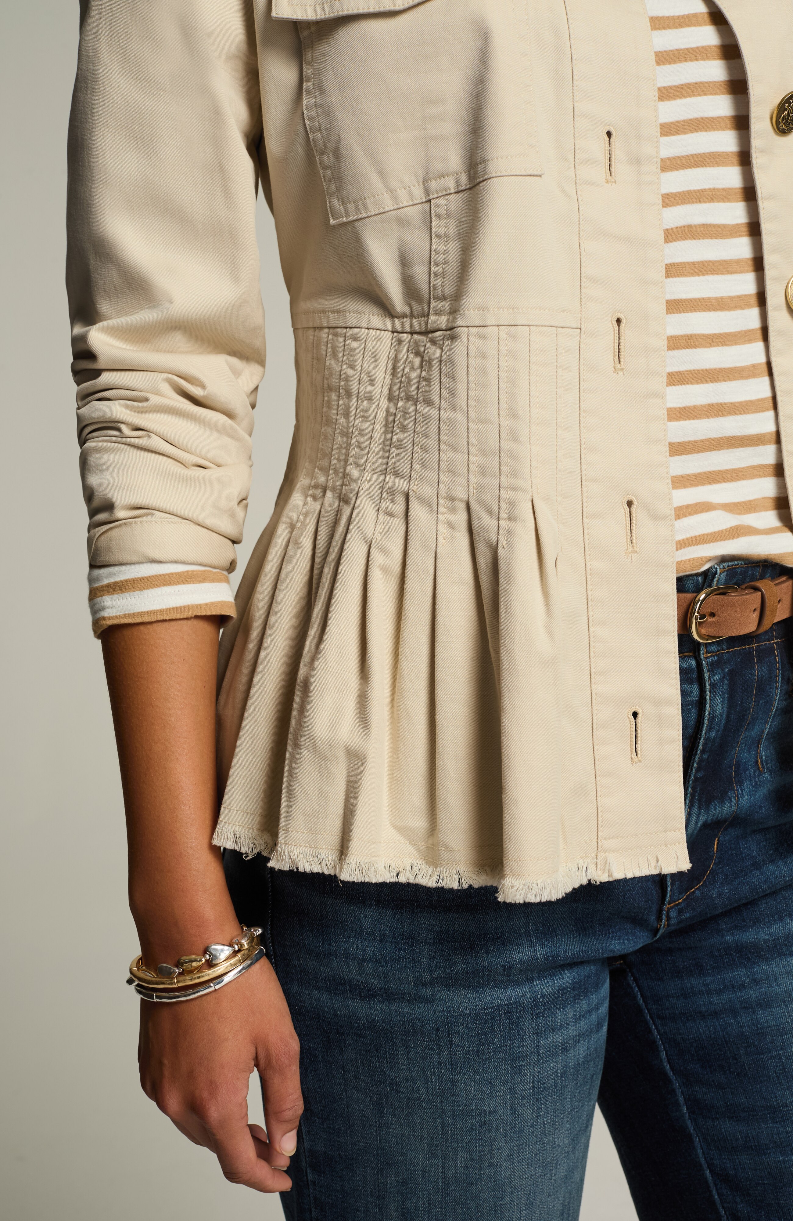 MILITARY PEPLUM JACKET | JJill