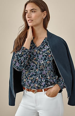 Image for Smocked Jersey Top