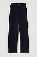 high-rise angled-pocket wide-leg jeans