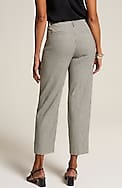 linen-stretch straight-leg crops