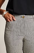 linen-stretch straight-leg crops
