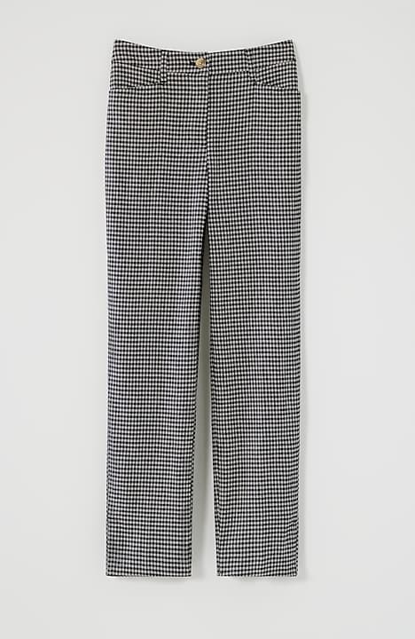 linen-stretch straight-leg crops