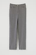 linen-stretch straight-leg crops
