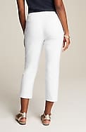 versatile cotton-stretch slim-leg capris