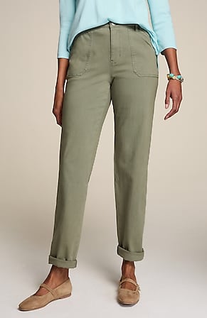 Image for Curvy-Fit Patch-Pocket Jeans