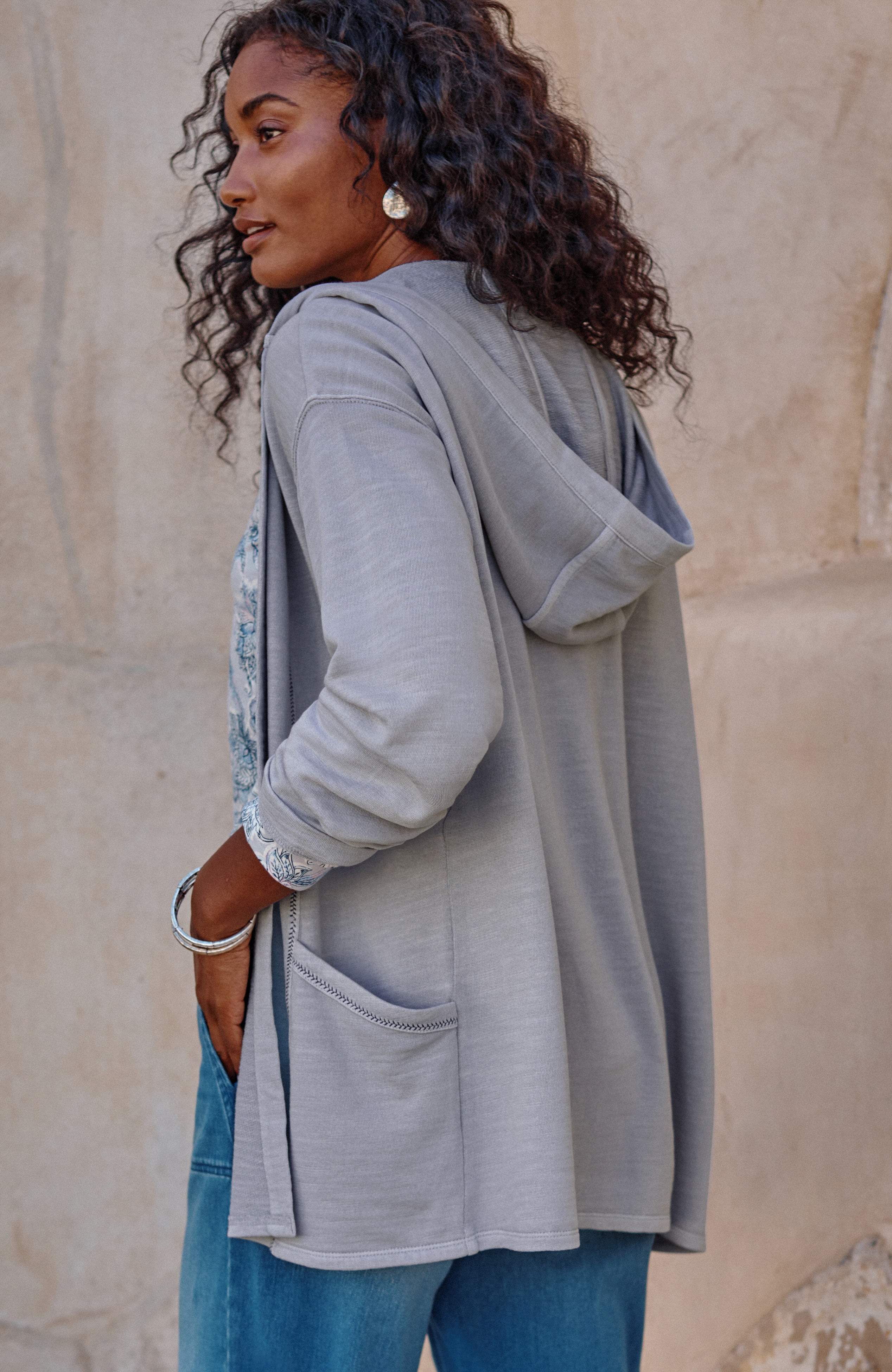Pure Jill Linen Hooded Jacket | JJill