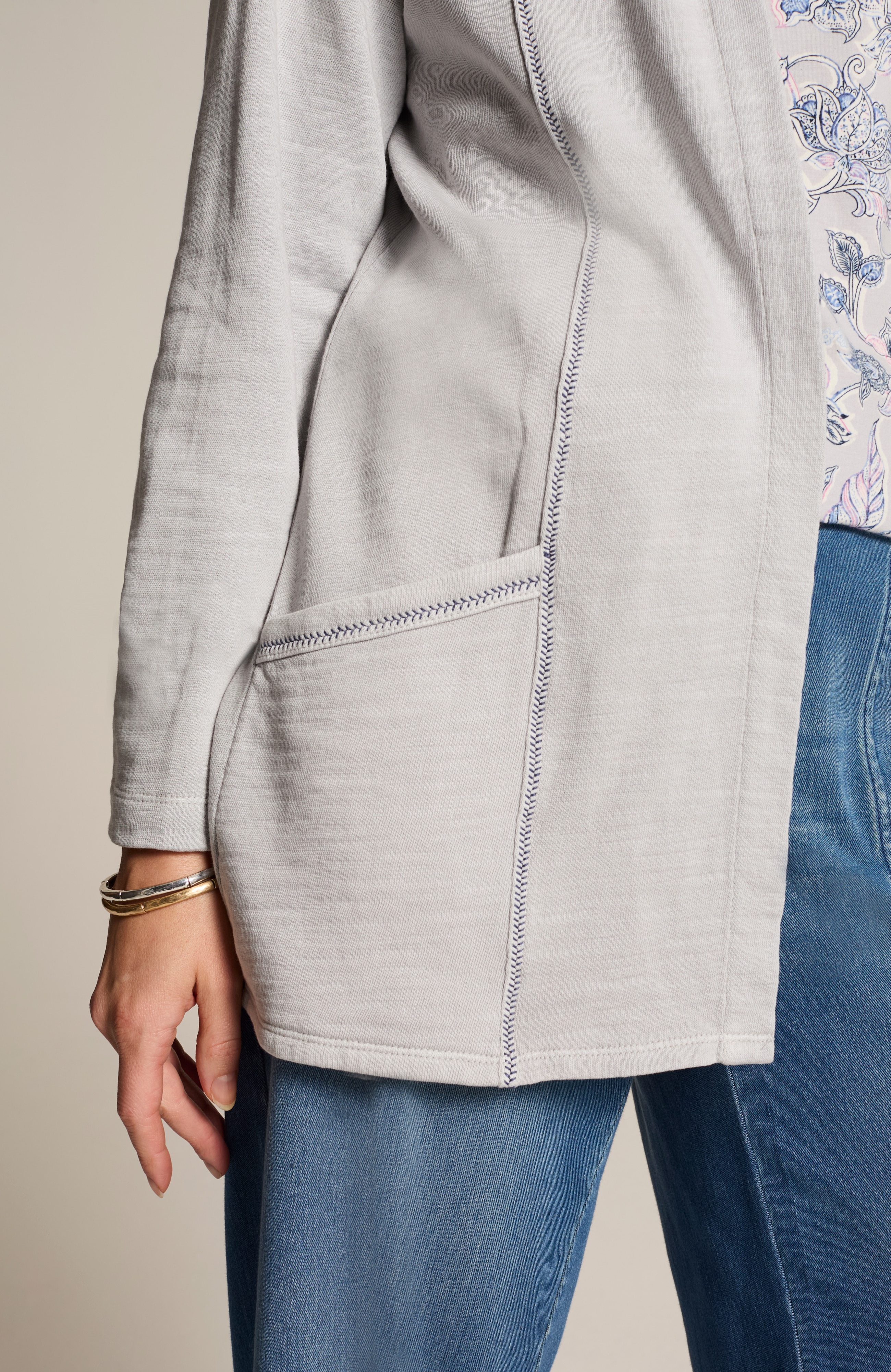 pure jill tea-dyed hooded jacket