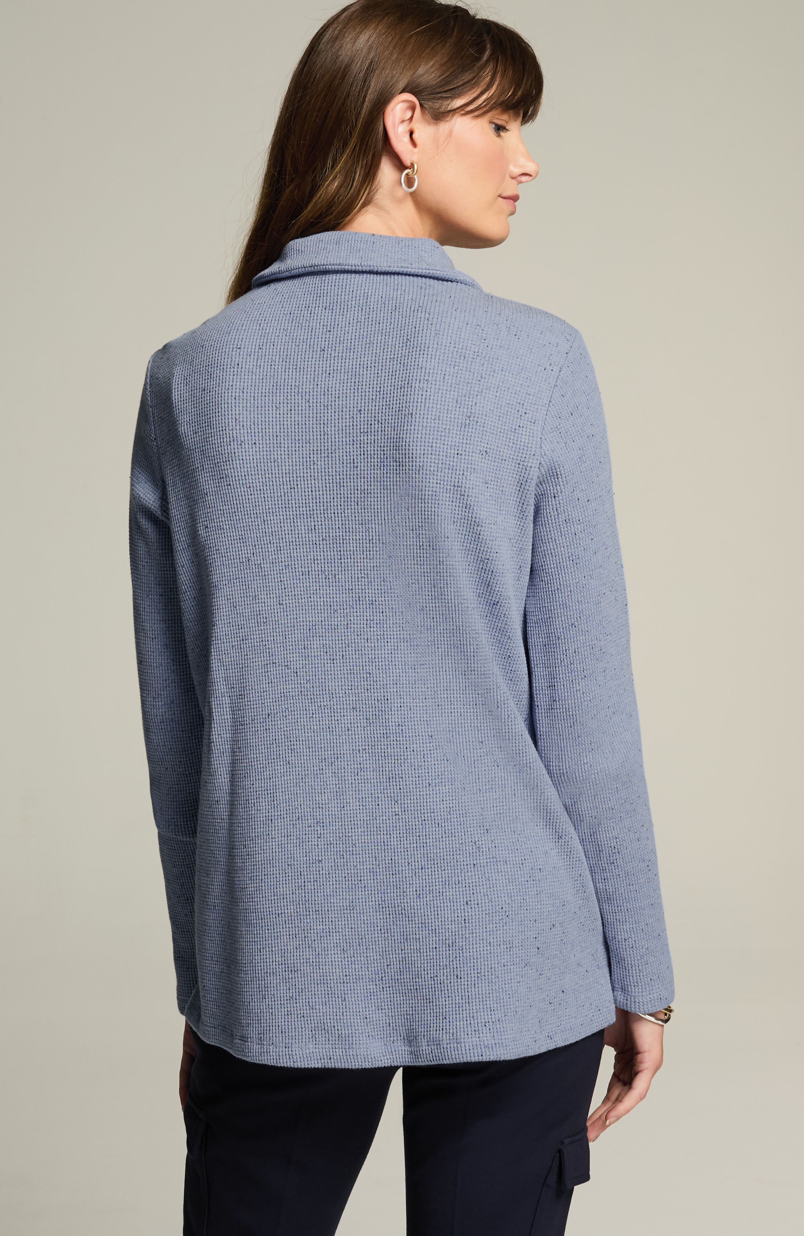 【hitomi1010】Ameri WAFFLE TOP WE COLLARED WAFFLE TOP | JJill