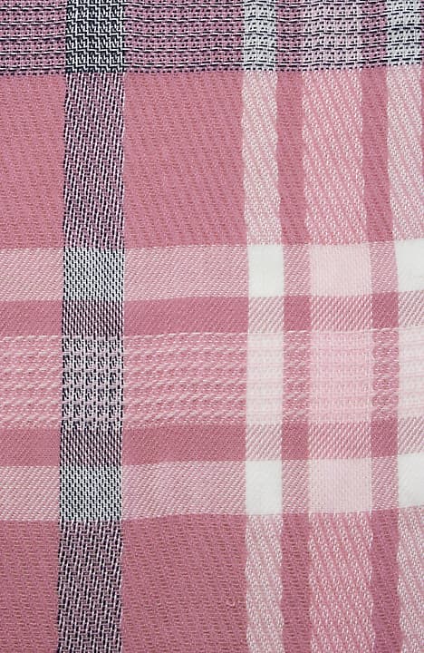 fringed plaid square scarf