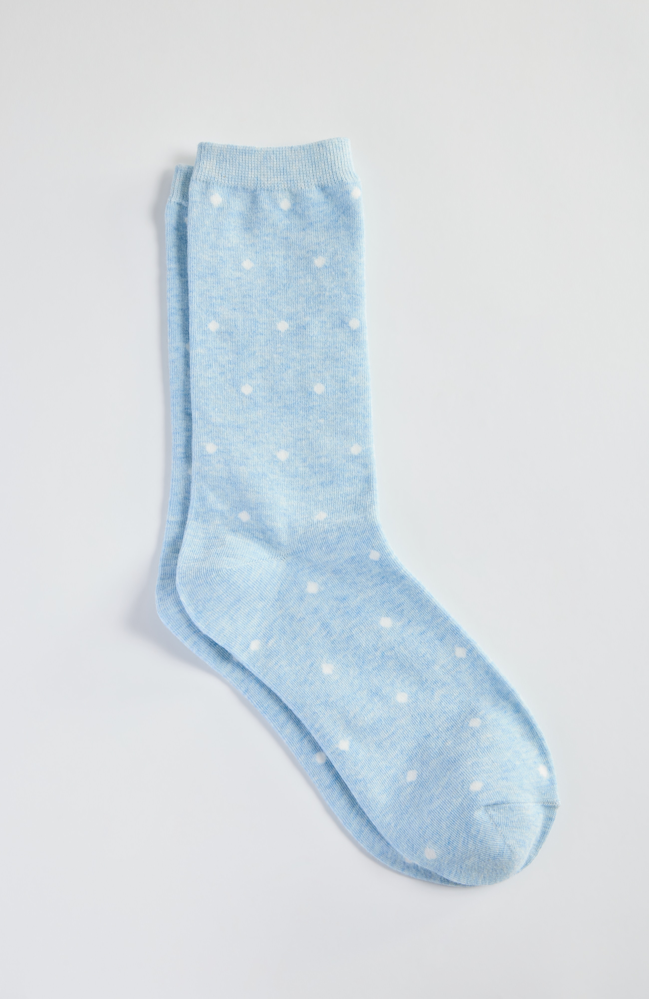 polka-dot crew socks
