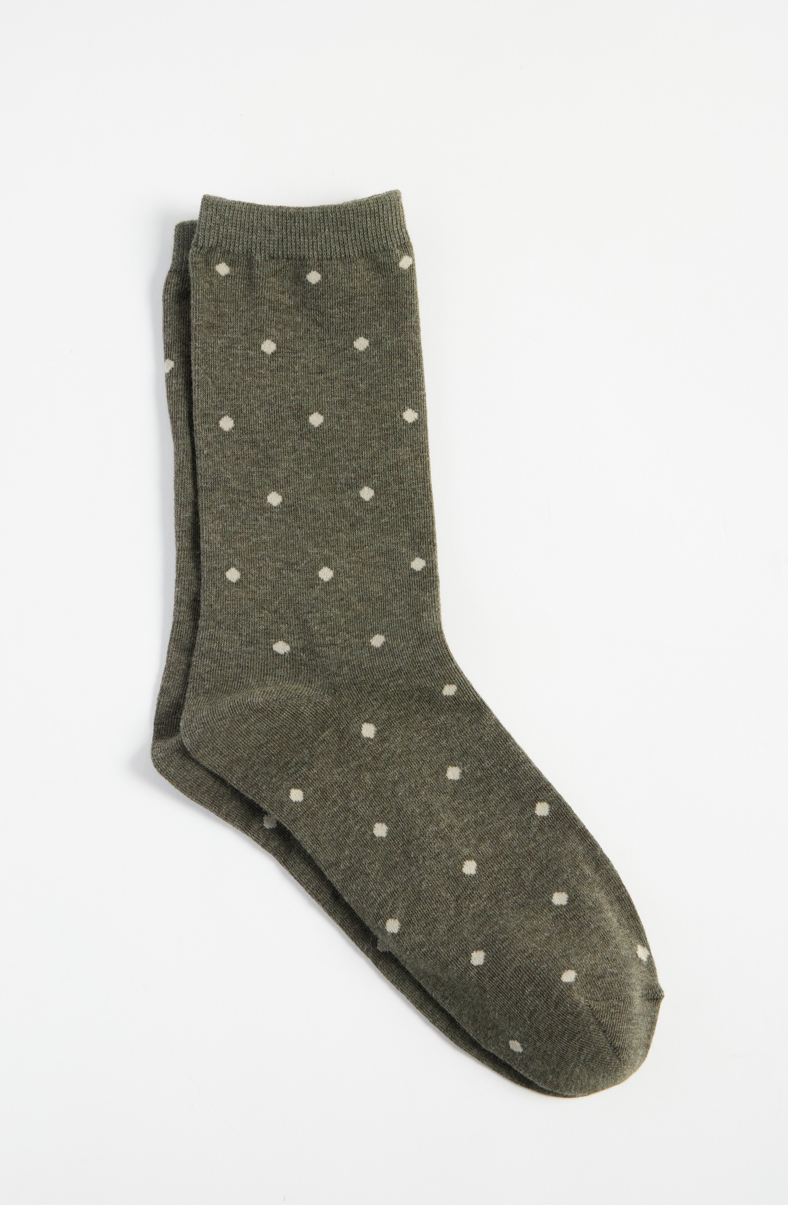 Polka-Dot Crew Socks