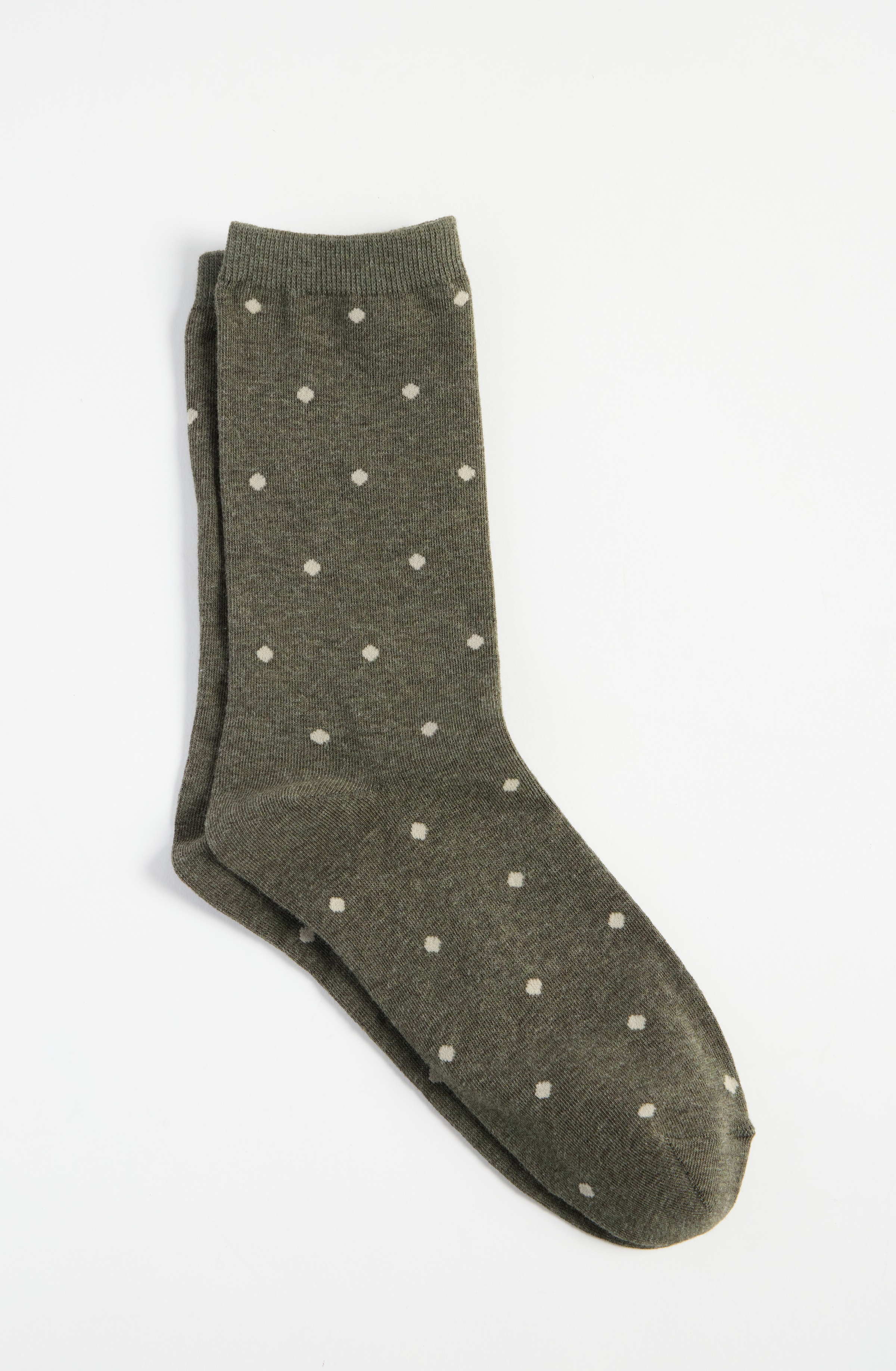 Primary view of the polka-dot crew socks