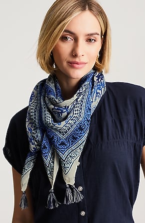 Image for Intricate-Border Square Scarf