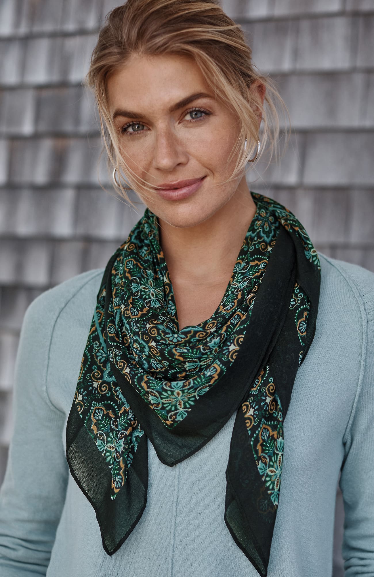 Jjill J.jill Radiant Birdcage Square Scarf In Multi