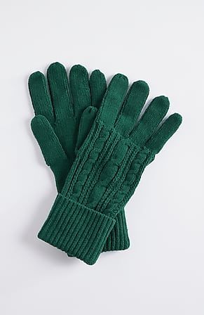 Image for Cable-Knit Chenille Gloves