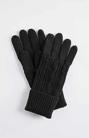 Image for Cable-Knit Chenille Gloves