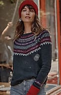 fair isle pullover sweater