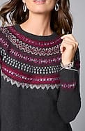 fair isle pullover sweater