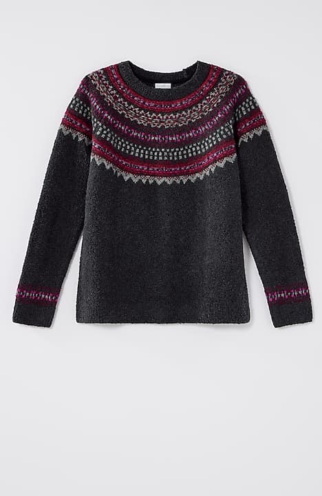 fair isle pullover sweater