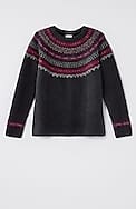 fair isle pullover sweater