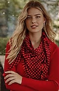 double-faced plaid scarf